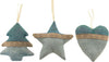 Pack 3 Pendenti in tessuto soggetti assortiti 10 cm Verde Casa e cucina/Hobby creativi/Materiali per hobby creativi/Tessuti Scontolo.net - Potenza, Commerciovirtuoso.it