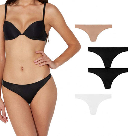 Pack 4 Perizoma Art. 8801 2x Nero 1x Bianco 1x Beige Intimo Ouno Invisibile Abbigliamento e Accessori > Intimo Donna > Reggiseno e Slip Trade Shop italia - Napoli, Commerciovirtuoso.it
