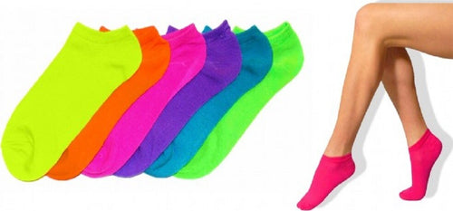 Pack 6 Paia Di Calzini Summer Fluo Donna Pedalini Tg. Unica 35/40 Moda/Donna/Abbigliamento/Calze e collant/Calzini Trade Shop italia - Napoli, Commerciovirtuoso.it