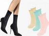 Pack-Da-12-Paia-Calzini-Da-Donna-Mod.-Sparkly-Taglia-Unica-Trama-Glitter
