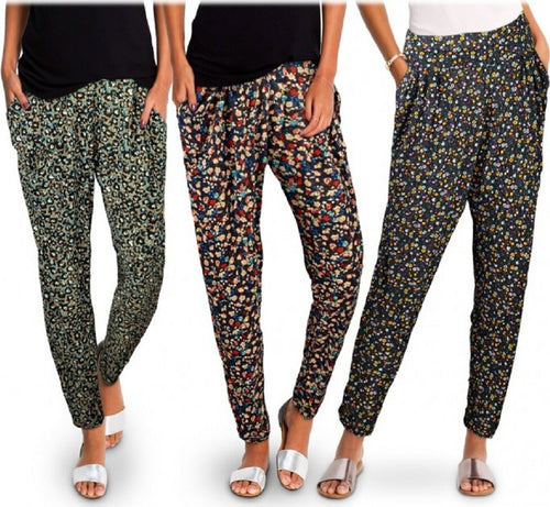 Pack Da 3 Pantaloni Da Donna Alla Turca Ass. Floreal Fantasia Fiori Moda/Donna/Abbigliamento/Leggings Trade Shop italia - Napoli, Commerciovirtuoso.it