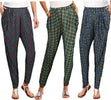 Pack-Da-3-Pantaloni-Da-Donna-Alla-Turca-Ass.-Only-Scacchi-Tartan-Tg08-13