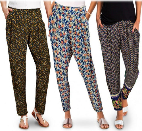 Pack Da 3 Pantaloni Da Donna Alla Turca Mod. Blossom Fantasia Fiori Moda/Donna/Abbigliamento/Leggings Trade Shop italia - Napoli, Commerciovirtuoso.it