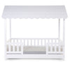 Struttura Letto Childhome con Tetto + 2 Sponde 70X140 cm Legno Bianco