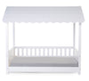Struttura Letto Childhome con Tetto + 2 Sponde 70X140 cm Legno Bianco