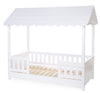 Struttura Letto Childhome con Tetto + 2 Sponde 70X140 cm Legno Bianco
