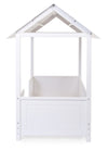 Struttura Letto Childhome con Tetto + 2 Sponde 70X140 cm Legno Bianco