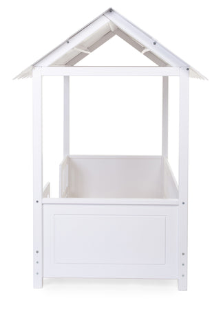 Struttura Letto Childhome con Tetto + 2 Sponde 70X140 cm Legno Bianco