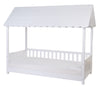 Struttura Letto Childhome con Tetto + 2 Sponde 90X200 cm Legno Bianco