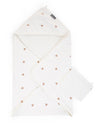 Accappatoio Mantella con Cappuccio Childhome + Manopola Jersey Cuori