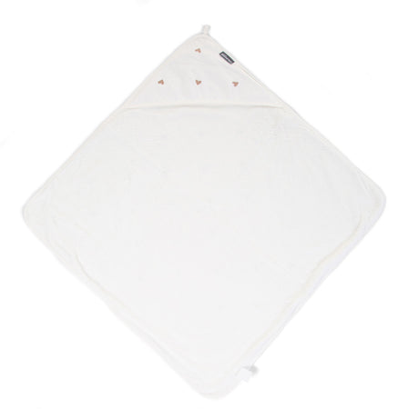 Accappatoio Mantella con Cappuccio Childhome + Manopola Jersey Cuori