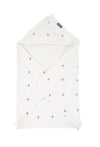 Accappatoio Mantella con Cappuccio Childhome + Manopola Jersey Cuori