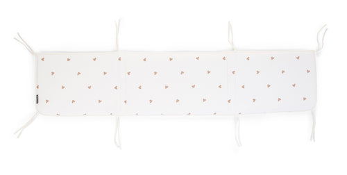 Paracolpi Letto Childhome 35x170 cm Jersey + Mussola Cuori