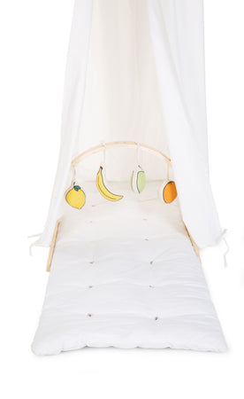 Tenda Sospesa a Baldacchino Childhome + Tappetino Bianco