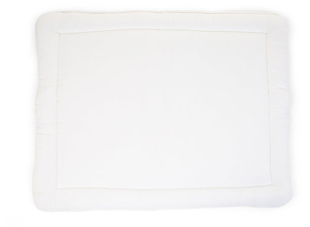 Materassino Box Childhome Jersey + Mussola Ecrù a Cuori