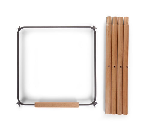 Set Gambe Lunghe Childhome Evolu + Poggiapiedi Legno Antracite