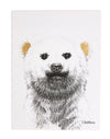 Quadro Childhome Dipinto a Olio Orso Polare + Oro