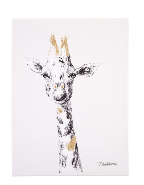 Quadro Childhome Dipinto a Olio Giraffa + Olio