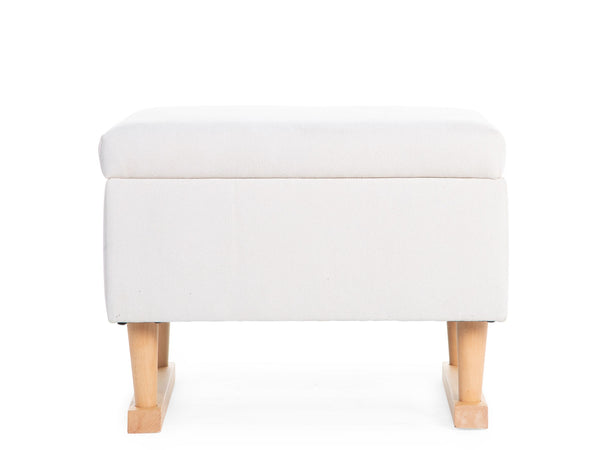 Poggiapiedi per Poltrona a Dondolo Childhome Bianco Naturale