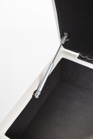 Poggiapiedi per Poltrona a Dondolo Childhome Bianco Naturale