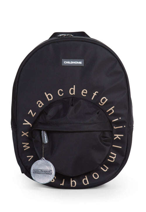 Zaino Scuola Childhome ABC Oro Nero
