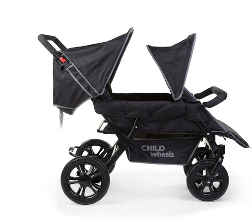 Passeggino Childhome Two By Two Telaio Nero/Nero