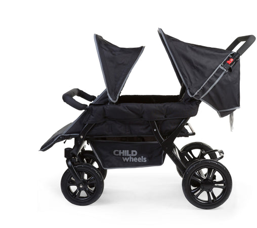 Passeggino Childhome Two By Two Telaio Nero/Nero