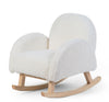 Sedia a Dondolo Childhome Teddy Bianco Natural