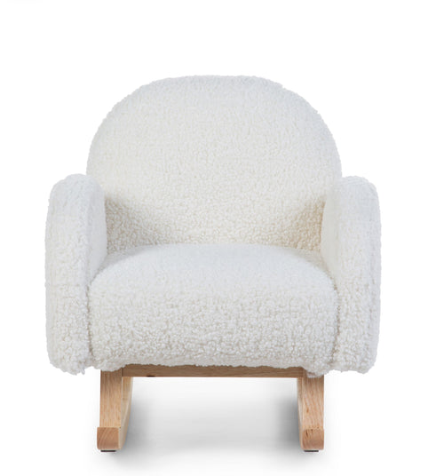 Sedia a Dondolo Childhome Teddy Bianco Natural