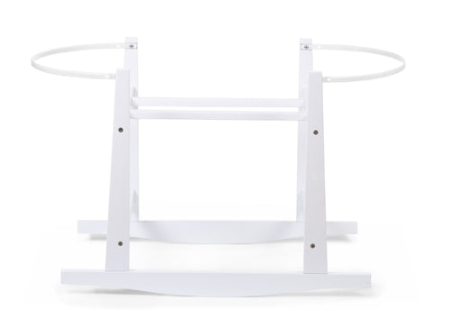 Supporto Dondolo Childhome per Cestino Moses Legno Bianco