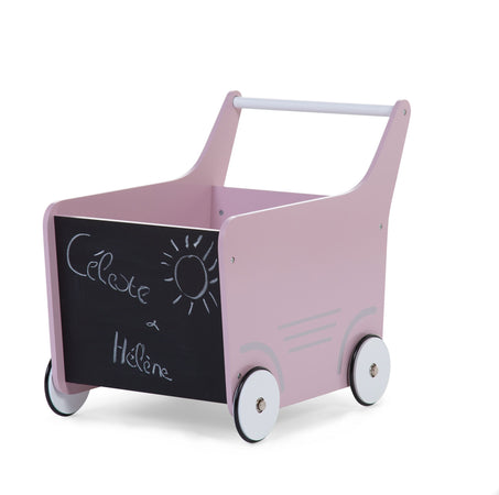 Passeggino in Legno Childhome Rosa
