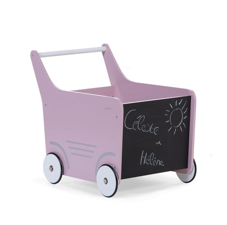 Passeggino in Legno Childhome Rosa