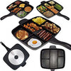 Padella-Bistecchiera-Piastra-Per-Cotture-Separate-Divisori-5-In-1-Antiaderente