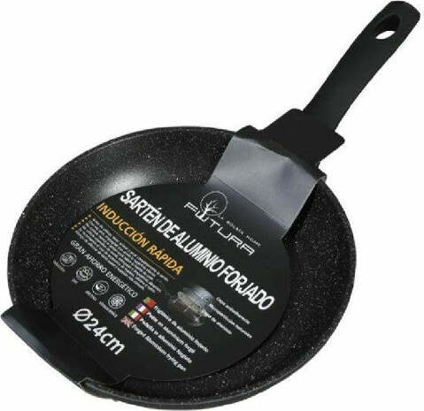 Padella-Con-Manico-In-Alluminio-Forgiato-Antiaderente-Granito-Diametro-24-Cm