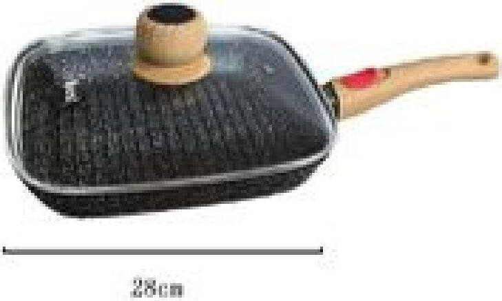 Padella Quadrata Con Manico Coperchio 28cm 1,86lt Per Piano Cottura Alimenti T-9479 Casa e cucina/Pentole padelle e pirofile/Pentole e padelle/Pentole universali Trade Shop italia - Napoli, Commerciovirtuoso.it