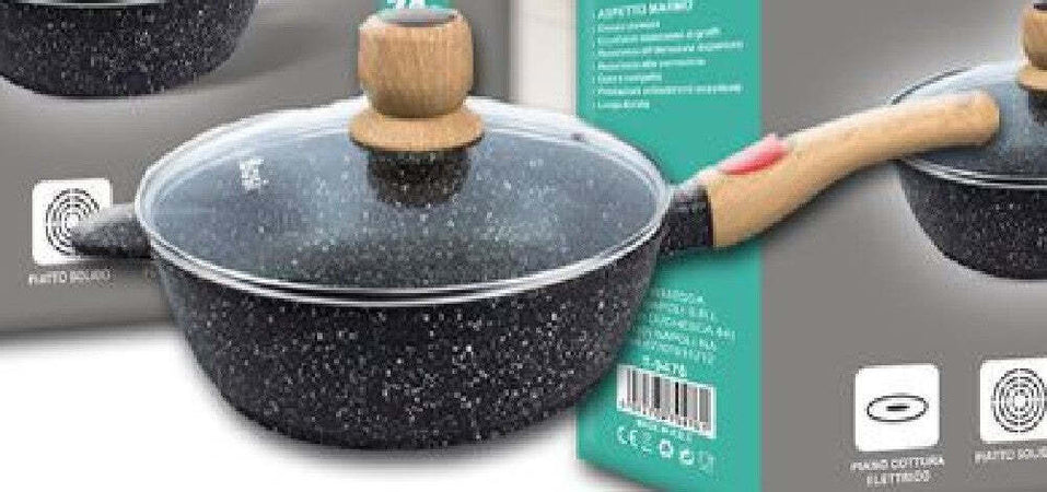 Padella Tonda T-9476 Cucina 24cm 2.75lt Con Manico Coperchio Per Piano Cottura Casa e cucina/Pentole padelle e pirofile/Pentole e padelle/Padelle universali Trade Shop italia - Napoli, Commerciovirtuoso.it