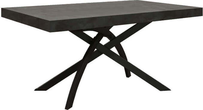 PAEAN---tavolo-da-pranzo-allungabile-cm-90-x-160/200/240-x-77-h-Antracite-Milani-Home