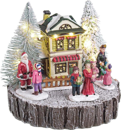 Paesaggio babbo di natale natalizio decorazione luminosa batteria statue h 16,5 cm Casa e cucina/Decorazioni per interni/Addobbi e decorazioni per ricorrenze/Decorazioni natalizie/Presepi/Statuine e fondali per il presepe MagiediNatale.it - Altamura, Commerciovirtuoso.it