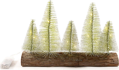 Paesaggio natalizio con Alberi di Natale illuminati con luce calda su base tronco da 8 cm Casa e cucina/Decorazioni per interni/Addobbi e decorazioni per ricorrenze/Decorazioni natalizie/Oggettistica MagiediNatale.it - Altamura, Commerciovirtuoso.it