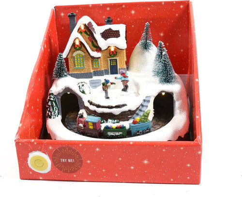 Paesaggio natalizio con musica, luci, movimento, alimentato a batteria, in plastica e resina, 20 x 20 x 16 cm Casa e cucina/Decorazioni per interni/Addobbi e decorazioni per ricorrenze/Decorazioni natalizie/Oggettistica MagiediNatale.it - Altamura, Commerciovirtuoso.it
