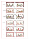 Tessitura Randi Set 2 Federe Natalizie In Raso Di Cotone Stampato Natale 2411S32