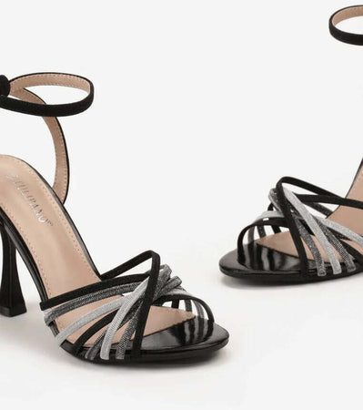 Paige - Sandali con strass intrecciati