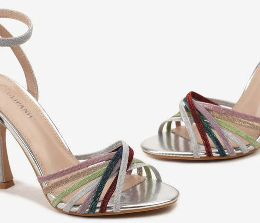 Paige - Sandali con strass intrecciati
