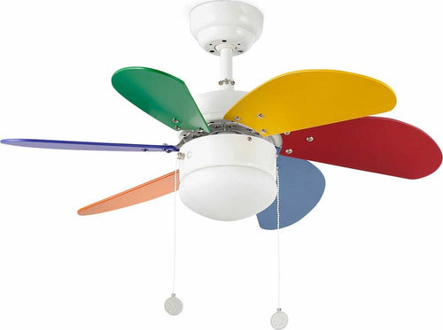 PALAO S Ventilatore da soffitto multicolor Fai da te/Prodotti per la costruzione/Riscaldamento e raffreddamento/Sistemi mobili di climatizzazione/Ventilatori/Ventilatori da soffitto Led Mall Home - Napoli, Commerciovirtuoso.it