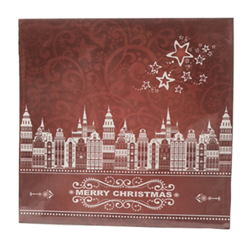 Tovaglioli natalizi Tartan 33 x 33 cm decorazione per tavola di Natale, confezione da 20 tovaglioli
