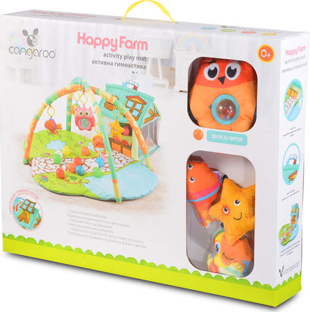 Palestra Tappettino Cangaroo Happy Farm Green Prima infanzia/Attività e intrattenimento/Tappetini gioco e palestrine La Casa Del Bebè - Napoli, Commerciovirtuoso.it