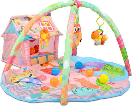 Palestra Tappettino Cangaroo Happy Farm Pink Prima infanzia/Attività e intrattenimento/Tappetini gioco e palestrine La Casa Del Bebè - Napoli, Commerciovirtuoso.it