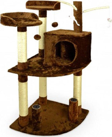 Palestra Tiragraffi Per Gatti Gatto Con Cuccetta E Colonne In Sisal 110 Cm Prodotti per animali domestici/Gatti/Lettini accessori per il letto e mobili/Colonne tiragraffi Trade Shop italia - Napoli, Commerciovirtuoso.it