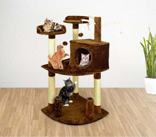 Palestra Tiragraffi Per Gatti Gatto Con Cuccetta E Colonne In Sisal 110 Cm Prodotti per animali domestici/Gatti/Lettini accessori per il letto e mobili/Colonne tiragraffi Trade Shop italia - Napoli, Commerciovirtuoso.it