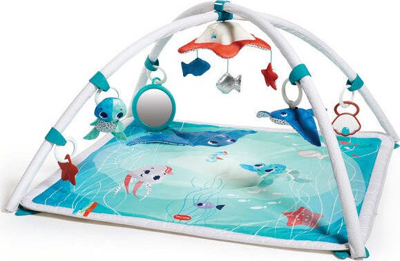 Palestrina e Tappetto Musicale con Arco Giochi Treasure Gymini Ocean Tiny Love Prima infanzia/Attività e intrattenimento/Tappetini gioco e palestrine La Casa Del Bebè - Napoli, Commerciovirtuoso.it